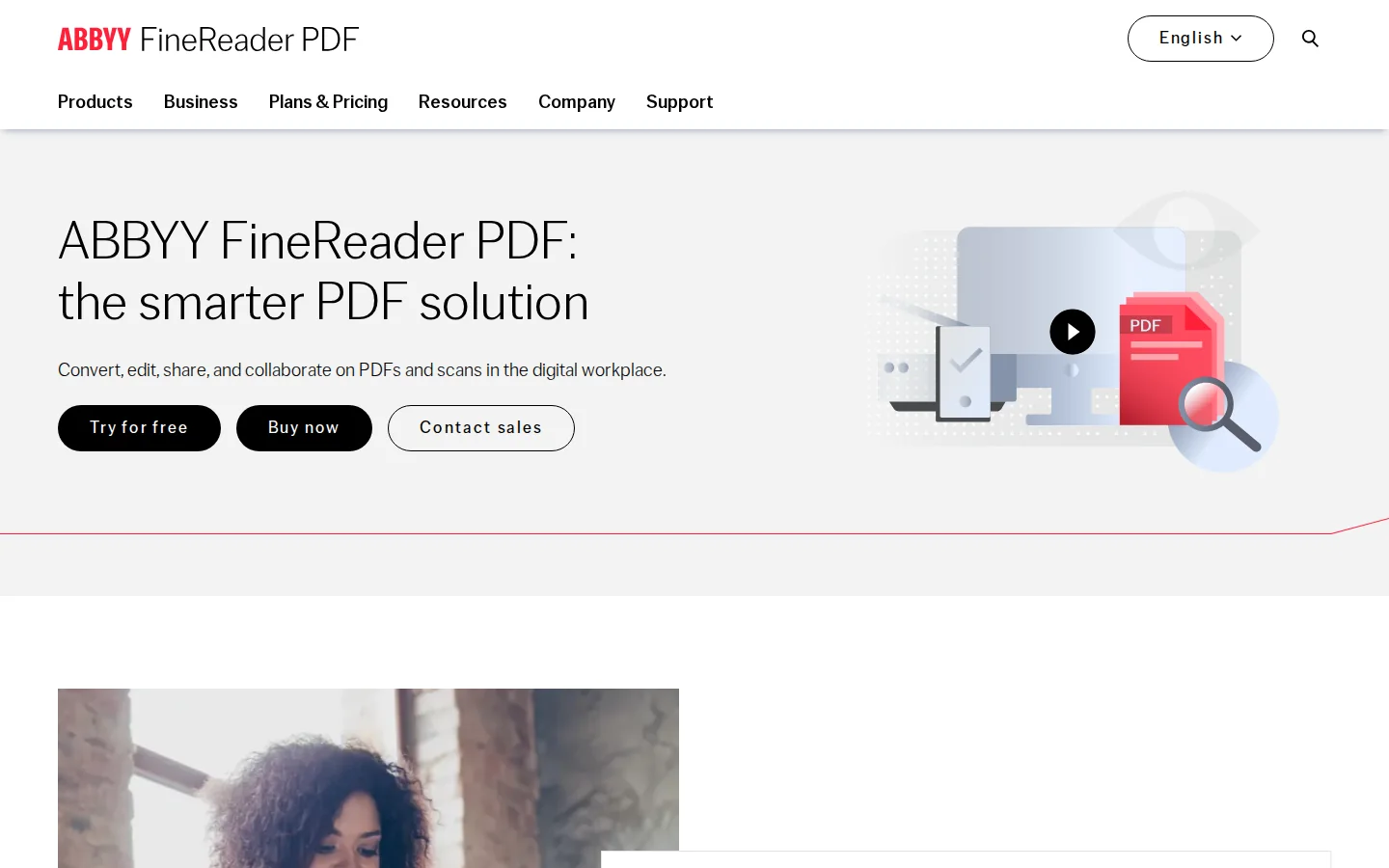 Официальная продуктовая страница ABBYY FineReader PDF