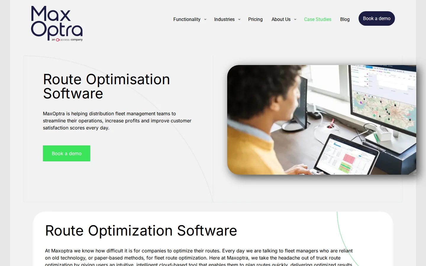 Официальная страница оптимизации маршрутов MaxOptra